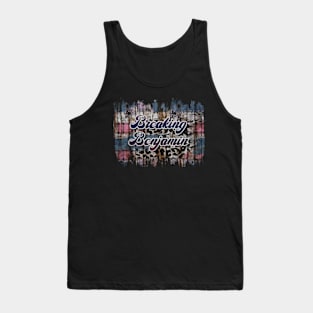 Retro Breaking Pattern 80s 90s Birthday Style 70s 80s Tank Top